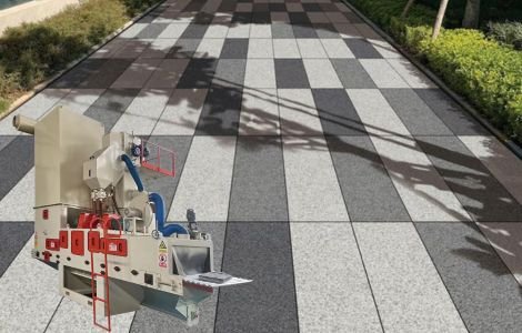 KBC1300 Shot blasting machine for paver bricks