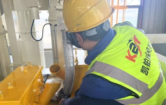 Kaibocheng shot blasting machine inspection before delivery