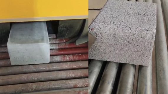 Paver shot blasting machine for Curbstone