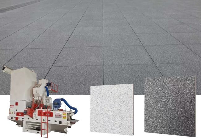 Shotblasting for pavers and slabs