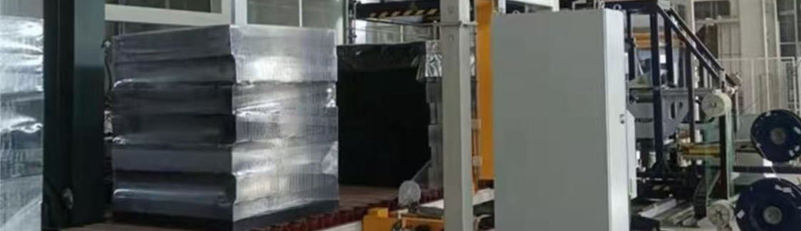 Automatic Wrapping Machine With Rotaing Arm For Concrete Building Materials