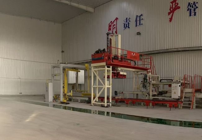 Automatic Wrapping Machine for Paver Shot Blasting Machine Line