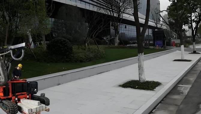 Multi-functional Kerbstone Installation Machine