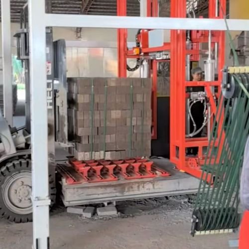 Automatic Pallet Strapping Machine For Concrete Products