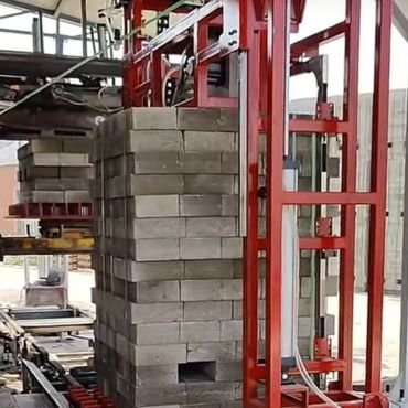 Automatic Pallet Strapping Machine for Concrete Block Pallet