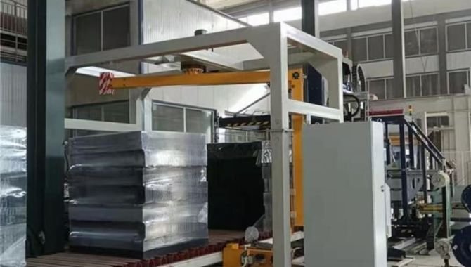 Automatic Wrapping Machine With Rotating Arm With PLC Control