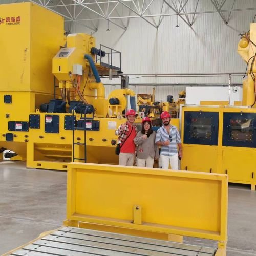 Shot Blasting Machine For Concrete Block Factory